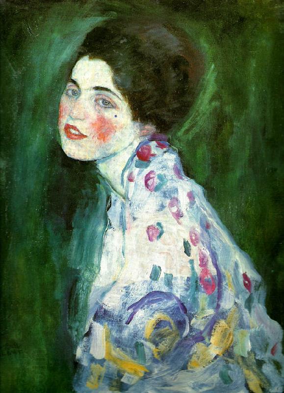 Gustav Klimt kvinnoportratt